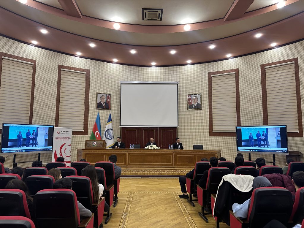 lnformation session of the BSU MOIC club at Baku State University